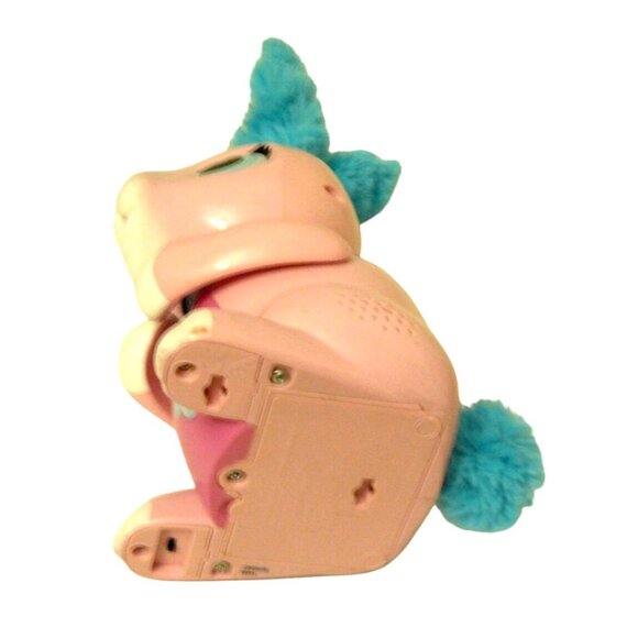 Interactive Zoomer Hungry Bunny Rabbit Toy Fluffy Blue Ears & Tail Easter - Picture 5 of 5